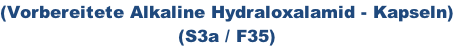 (Vorbereitete Alkaline Hydraloxalamid - Kapseln) (S3a / F35)